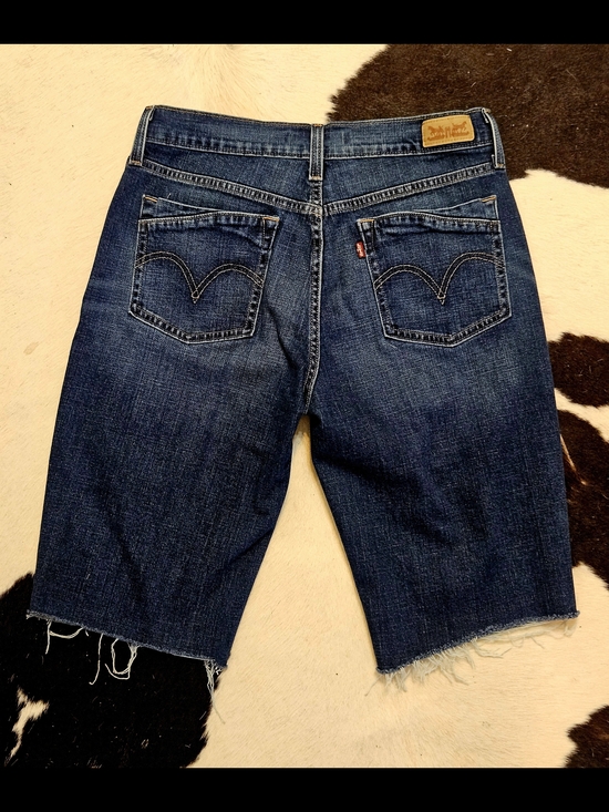 Levi's Pants - Levi's Women's Dark Blue Cutoff Jean Shorts JORTS Sz 8